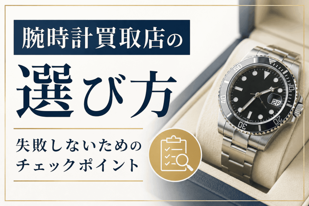腕時計買取店の選び方