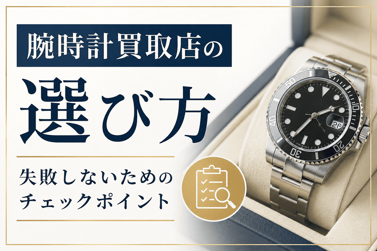 腕時計買取店の選び方